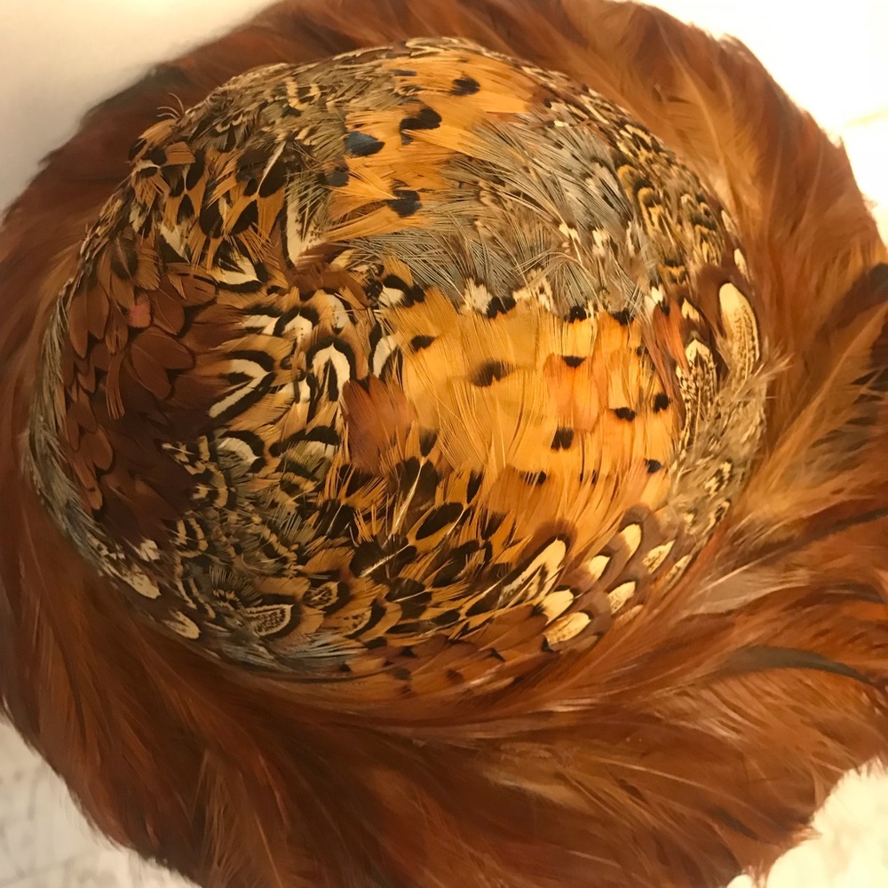 Vintage feather hat